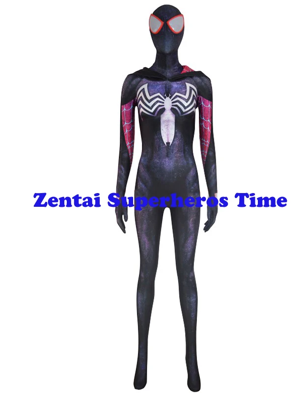 Костюм гвенома гвеном Стэйси с 3D принтом костюм для косплея Супергероя