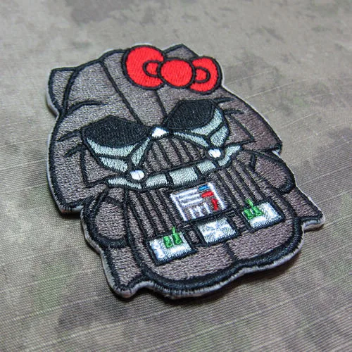 Hello kitty Дарт Вейдер Китти Военная тактика боевой вышивка патч значки B2727 | Дом и сад