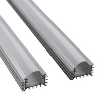 10pcs30cm50cm factory wholesale led aluminum extrusion led hard rigid led strip bar light aluminum shelf with cover and holder