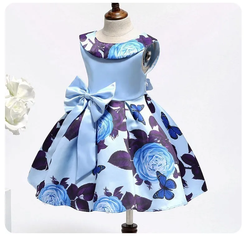 VIMIKID/Новинка; модное платье с блестками и цветочным рисунком для вечеринки, дня рождения, свадьбы; одежда принцессы для маленьких девочек; Детские платья