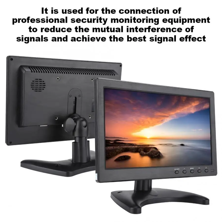10 1 inch монитор Портативный ЖК дисплей HD Экран 16:9 HDMI компьютера ПК VGA USB видео в