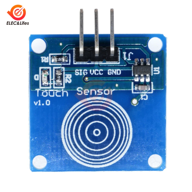 5PCS Single Channel TTP223B Digital Touch Sensor Capacitive Switch Module V1.0 for Arduino DIY Kit | Строительство и ремонт