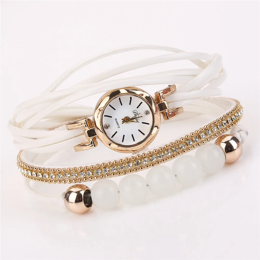 Часы с кристаллами повседневные кварцевые женские часы на ремешке | Наручные
