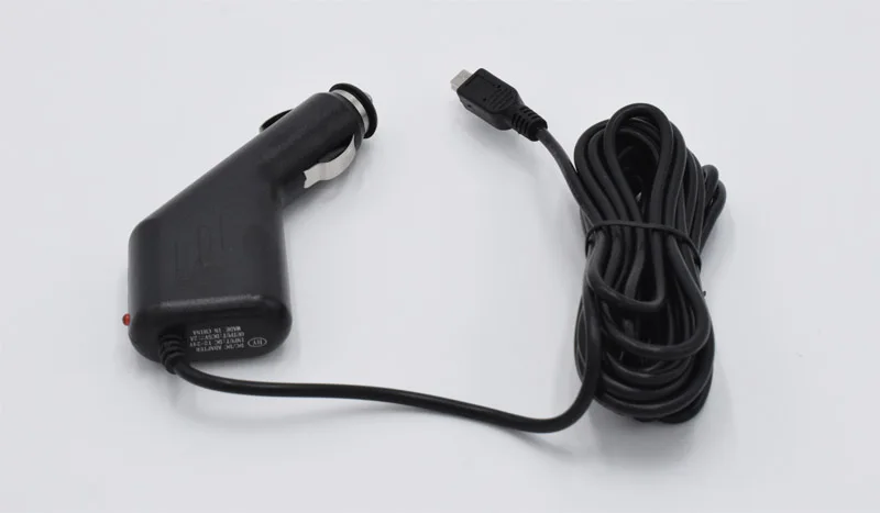 XCGaoon 5V 2A mini USB Автомобильное зарядное устройство для автомобиля dvr камера рекордер/gps навигатор, вход DC 12 V-24 V, длина кабеля 3,5 m(11.4ft