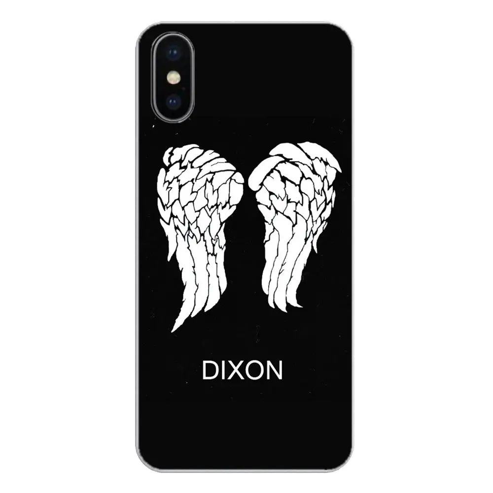 Мягкие прозрачные чехлы для LG G7 Q6 Q7 Q8 Q9 V30 X Power 2 3 OnePlus 3T 5T 6T The Walking Dead Daryl Dixon Wings Art |