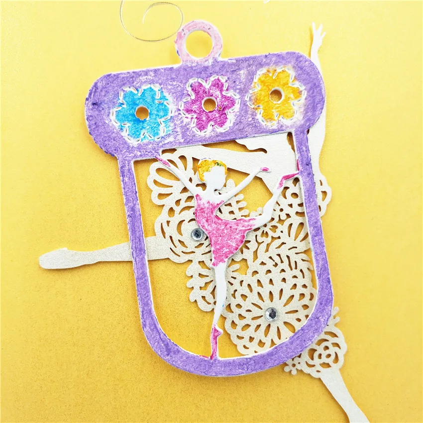 PANFELOU Flower dance bookmark metal craft paper die cutting dies Scrapbooking/DIY Valentine's Day Embossing mould Easter | Дом и сад