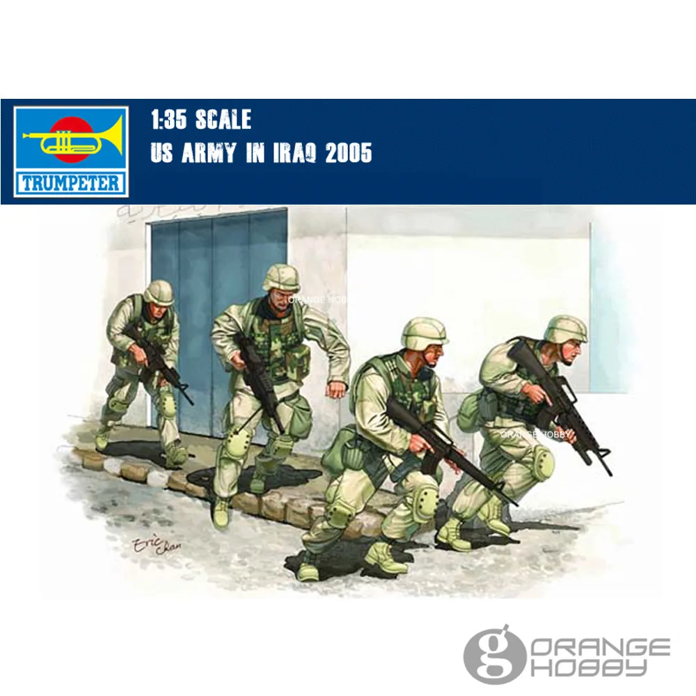 OHS Trumpeter 00418 1/35 армия США в Ираке 2005 миниатюрная сборка военные фигурки модель
