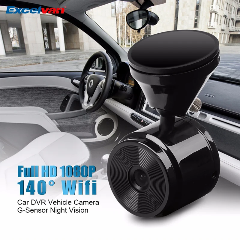 Excelvan WI FI Видеорегистраторы для автомобилей Full HD 1080 P цифрового видео Регистраторы