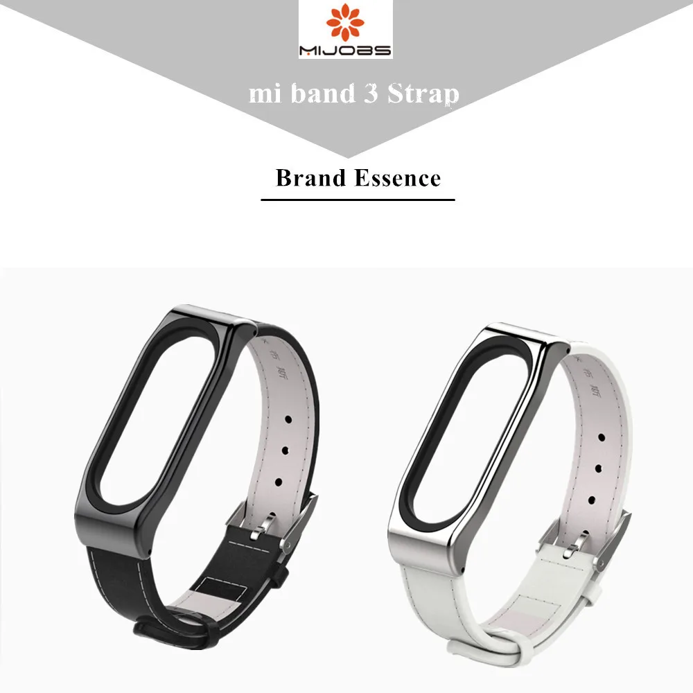 Безвинтовой ремешок на запястье для mi Band 3 jobs Кожаный xiaomi band 3|Смарт-аксессуары| |