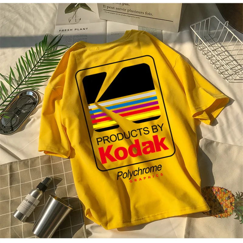 Женская уличная мода свободная футболка новинка 2018 женские топы в Корейском