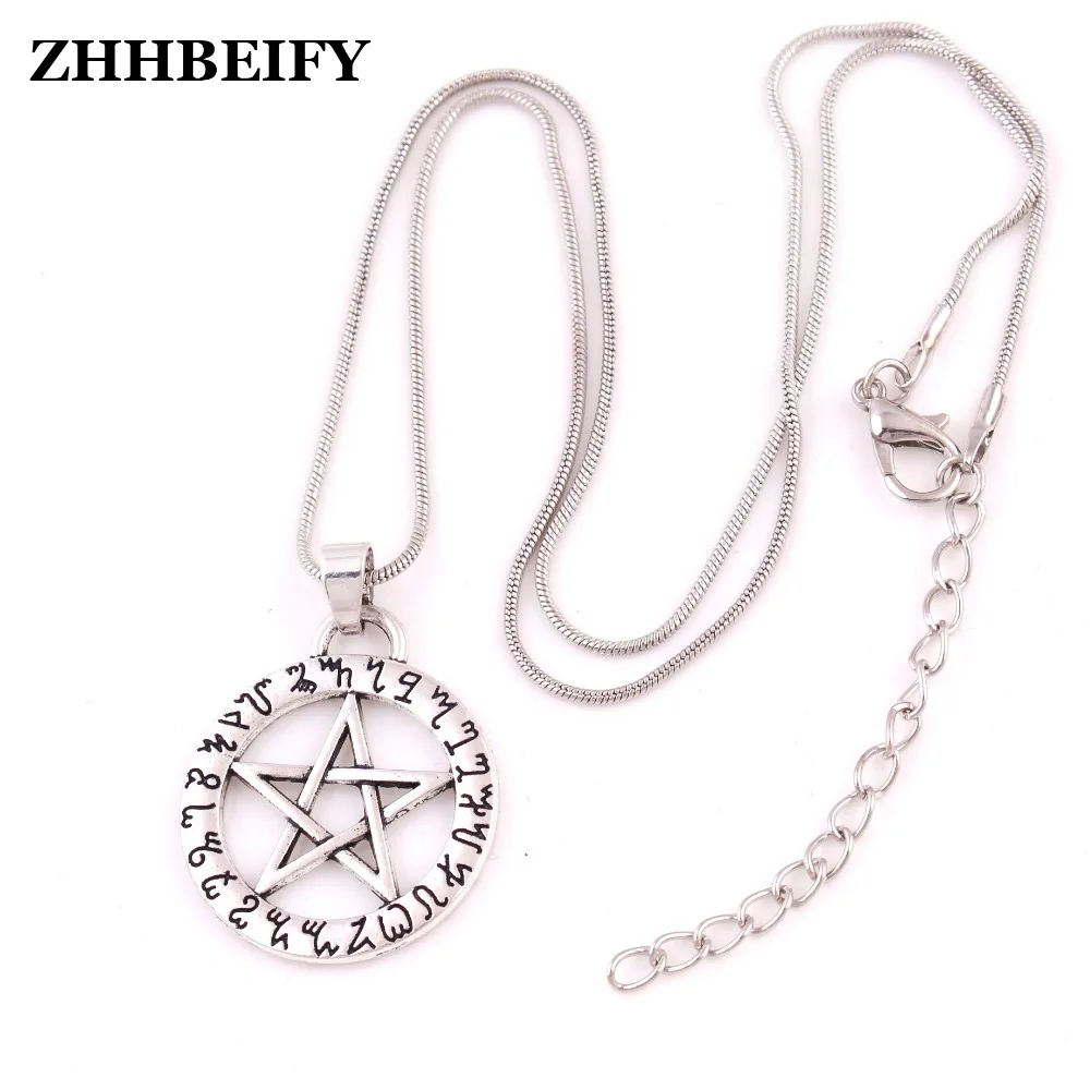WITCH RUNE кулон Пентакль ANGELIC Theban Talisman ожерелье в виде пшеничного колоска - купить по