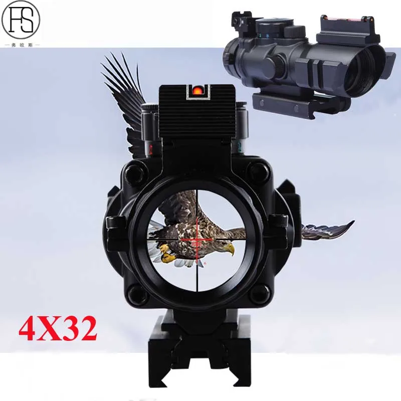 Новый тактический прицел 4x32 страйкбольный для охоты снайперской стрельбы