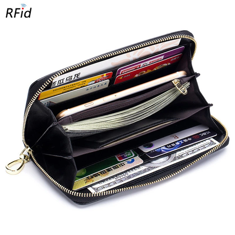 RFid креативный женский кошелек рыбий Дизайн Женский Длинный с молнией из