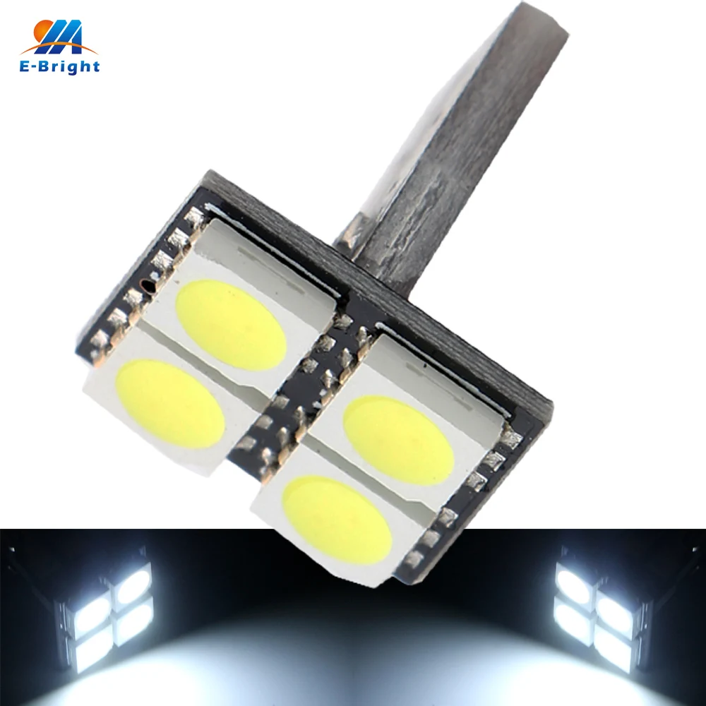 YM E Bright 4 шт. белые лампы T10 PCB 5050 SMD 194 168 W5W 12V DC для чтения шириной 48 лм Автомобильные
