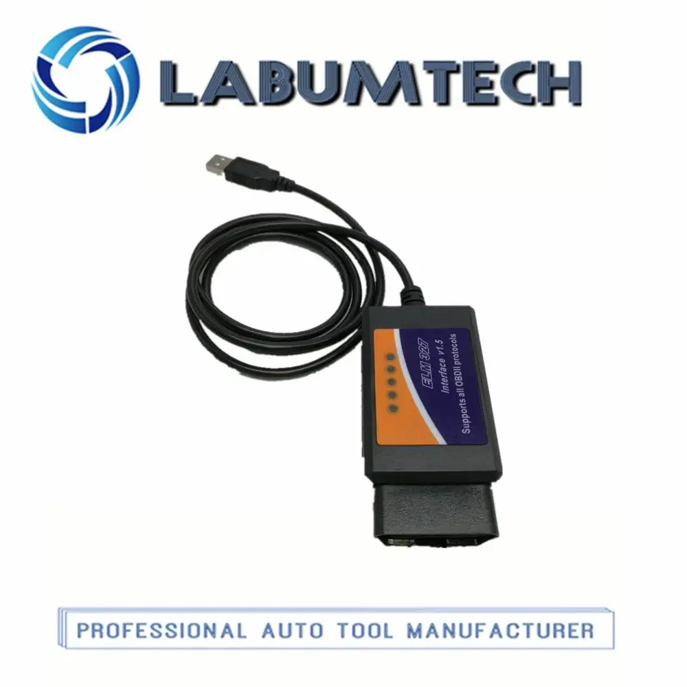 ELM327 USB V1.5 foccus ELMCONFIG FORSCAN для FORD MAZDA FIAT и BENZ SMART CARS 25K80 + CH340T чип | Автомобили мотоциклы