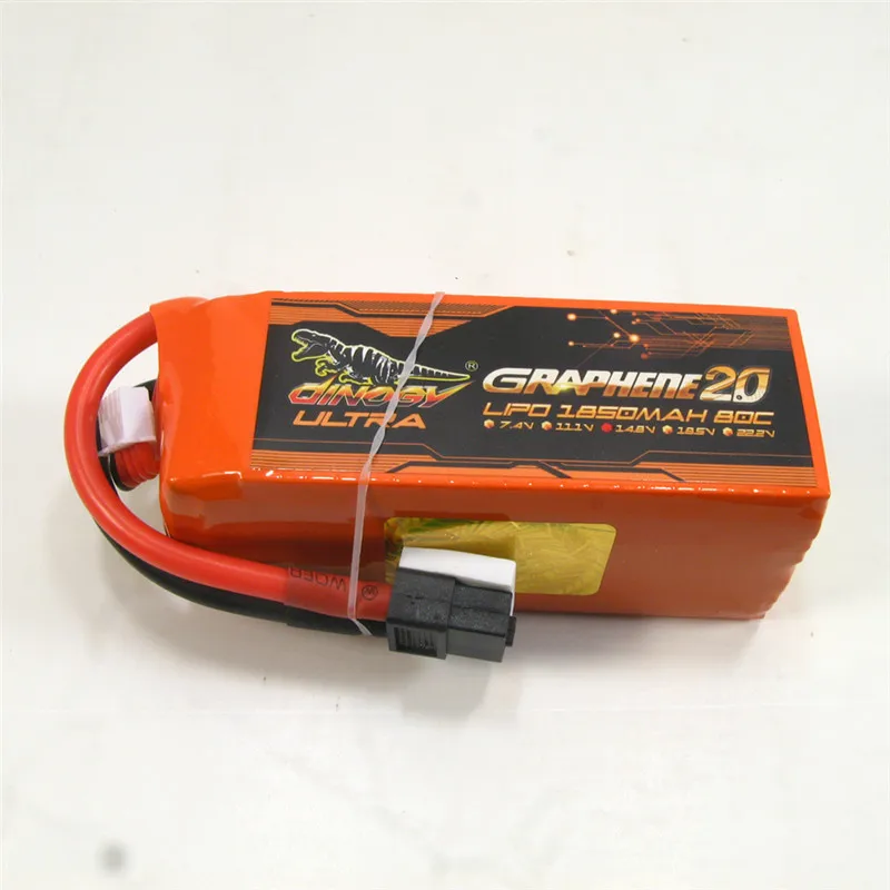 Гигантская мощная DINOGY ULTRA GRAPHENE 2 0 14 8 V 1850mAh 80C 4S перезаряжаемая Lipo батарея XT60 Разъем