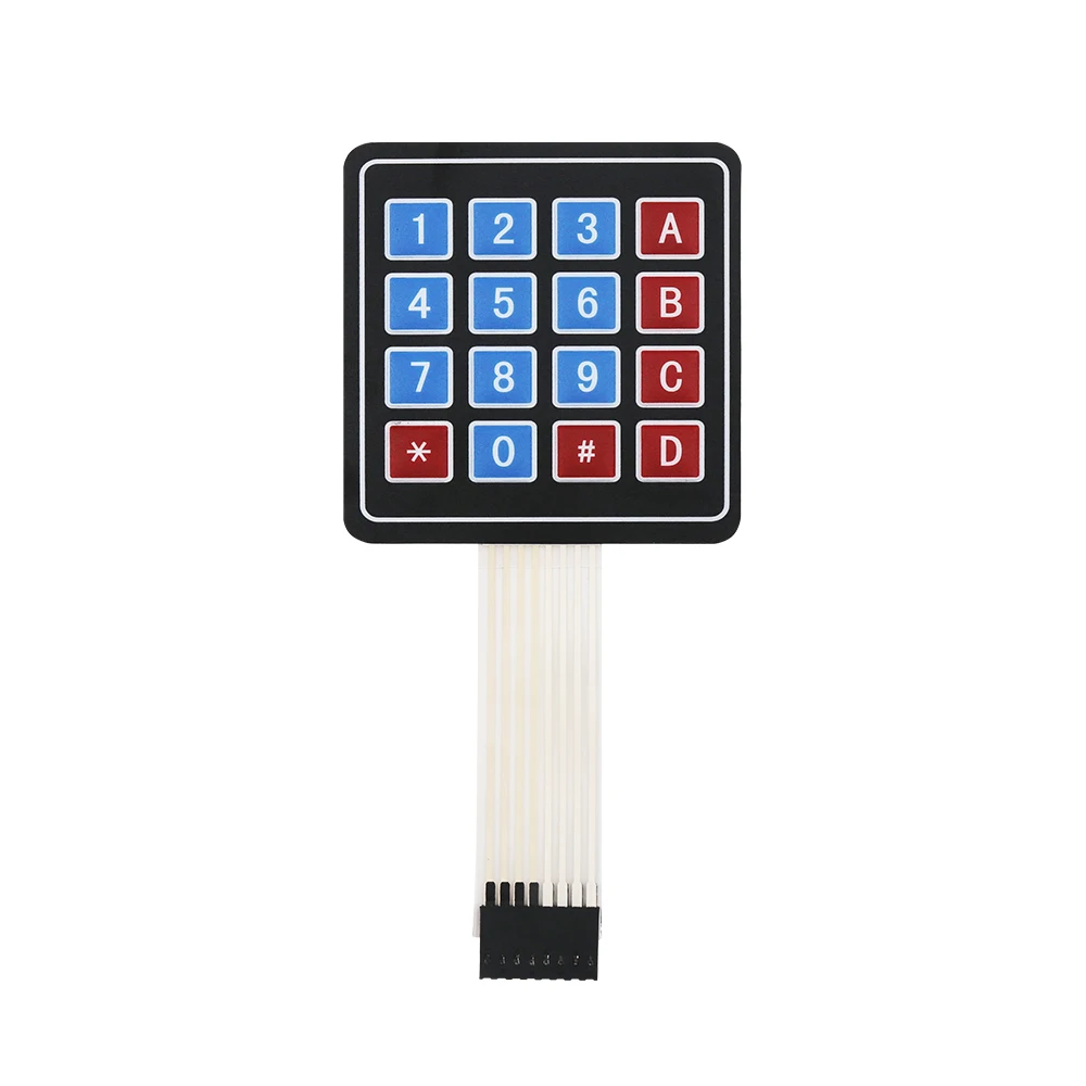 16 клавиш 4x4 мембранный переключатель клавиатуры 4*4 Матрица для Arduino DIY KIT |