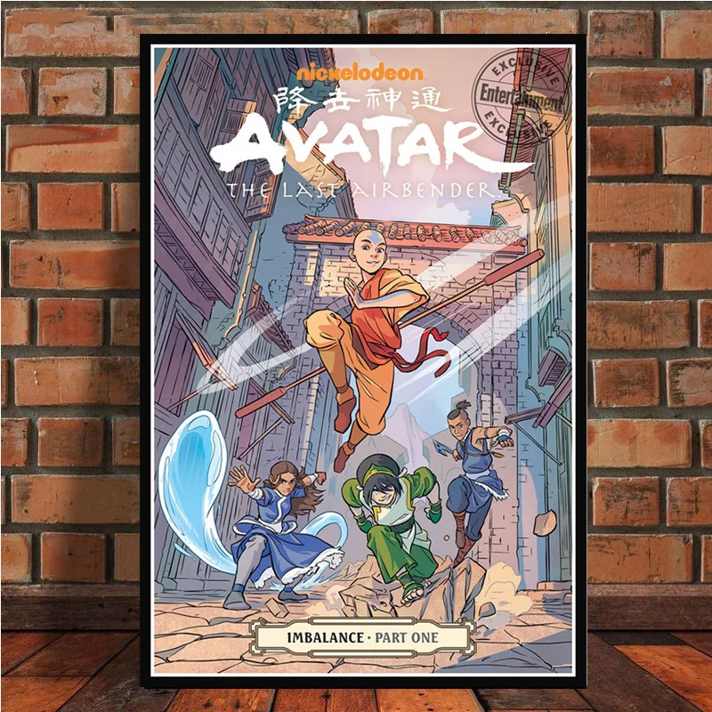0019 Аватар Последний Airbender Aang Fight аниме художественный постер Картина Настенная картина для домашнего декора плакаты и принты - Цвет: 0019
