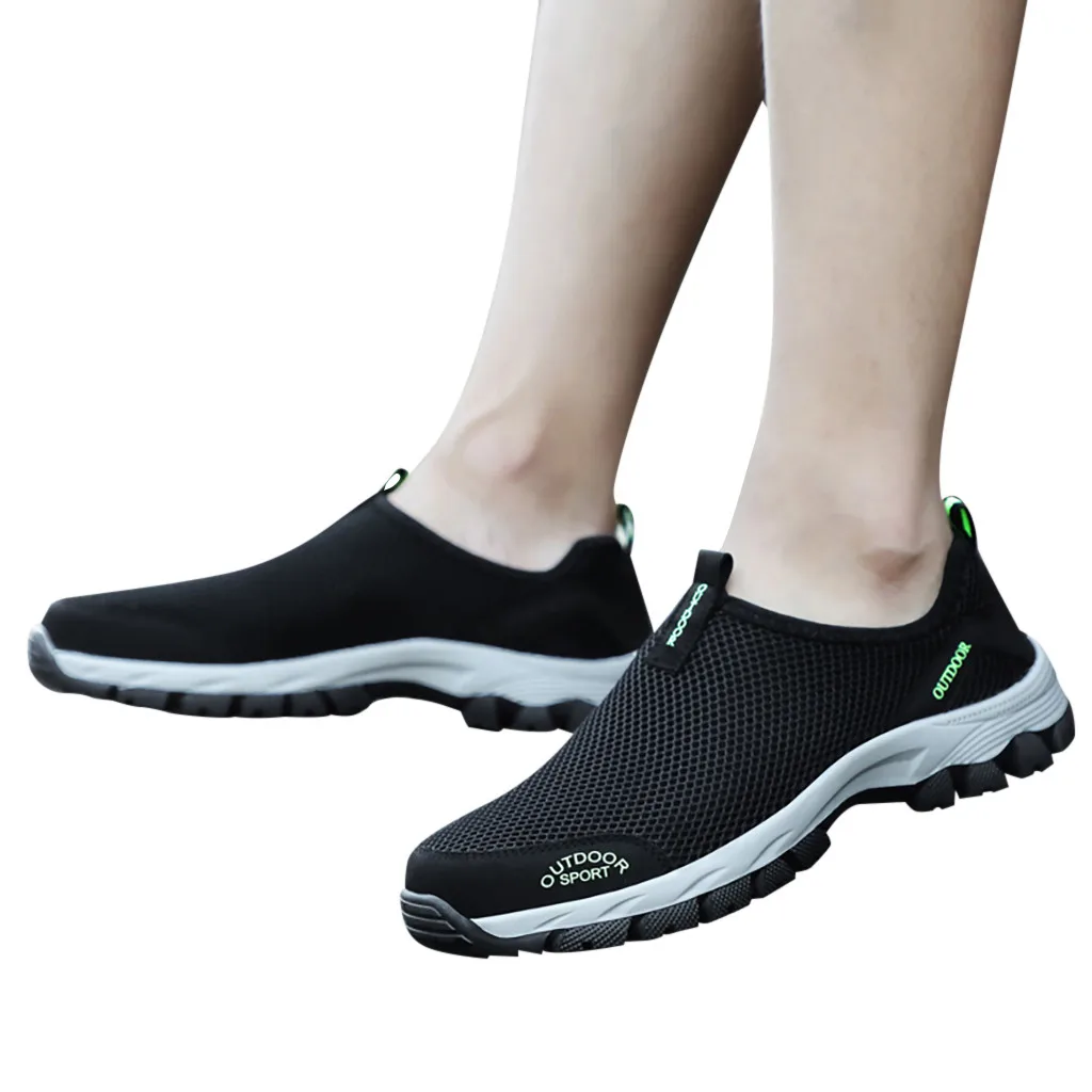 Spring autumn Shoes casual solid Hot Sale Men's Fashion Leisure Climbing shoes Men breathable mesh Running Sport Sneakers