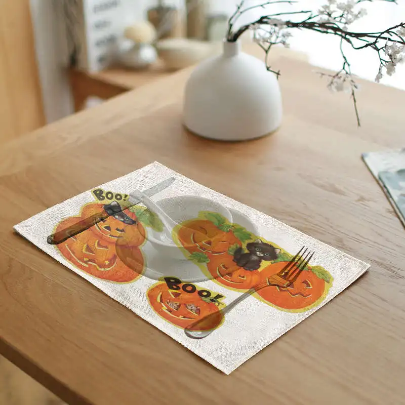 Подарок на вечеринку в честь Хэллоуина кафе Западная скатерть для ресторана
