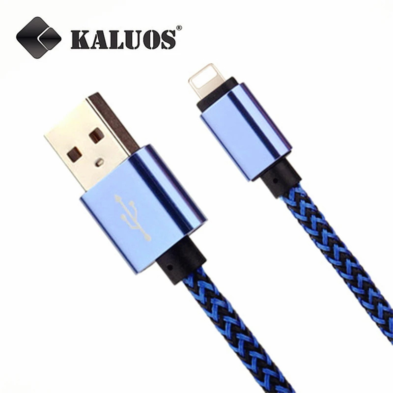Бренд KALUOS 1 m 2 Высокая Скорость Зарядки Провод 8pin Usb кабель Синхронизации Данных