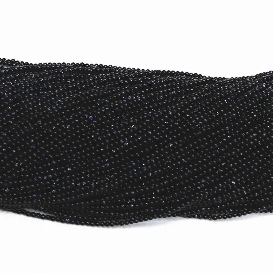 Разные размеры Натуральный Синий Песок Камень 2 мм 3 Модные DIY ювелирные изделия