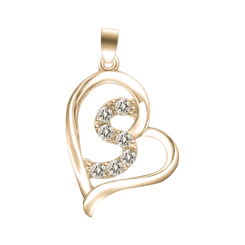 Gold S Золотые, серебряные, с инициалами, с буквами, модные, для мамы, ожерелье, для женщин, Гадис, любовь, массивное ожерелье для женщин, алфавит, украшения из букв, подарки - Окраска металла: Gold S