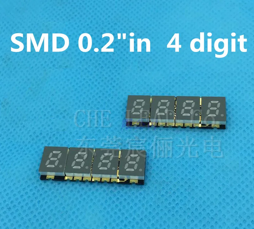 4 битная цифровая трубка smd 0 2 дюйма Красный 7 сегментный светодиодный SMD дисплей 28