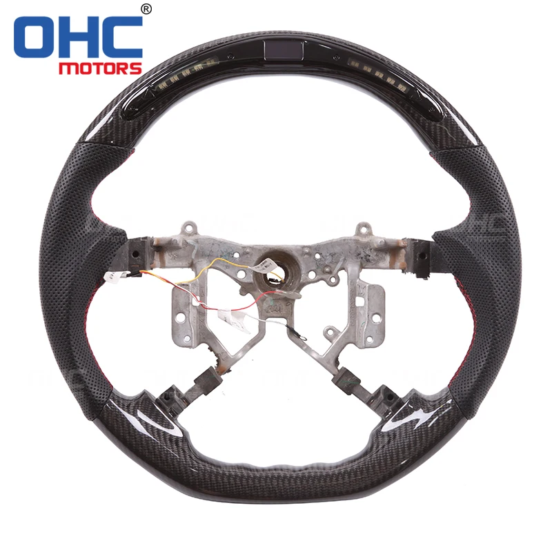 Настоящее углеродное волокно LED рулевое колесо Совместимо для Toyota Hilux модель CAMRY