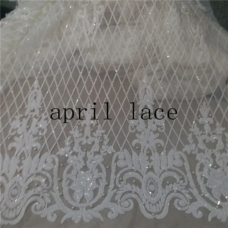 5 ярдов/партия mm0129 клетчатая Цветочная жемчужина offwhite цвета слоновой кости
