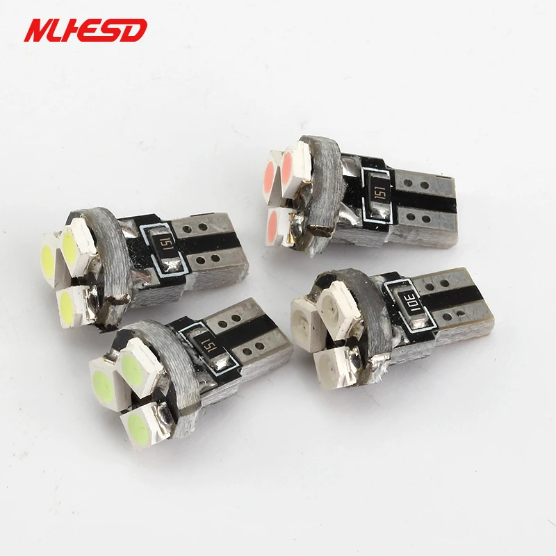 100 шт. белый T5 светодиодный 3528 1210 3SMD автоматический датчик лампа накаливания на