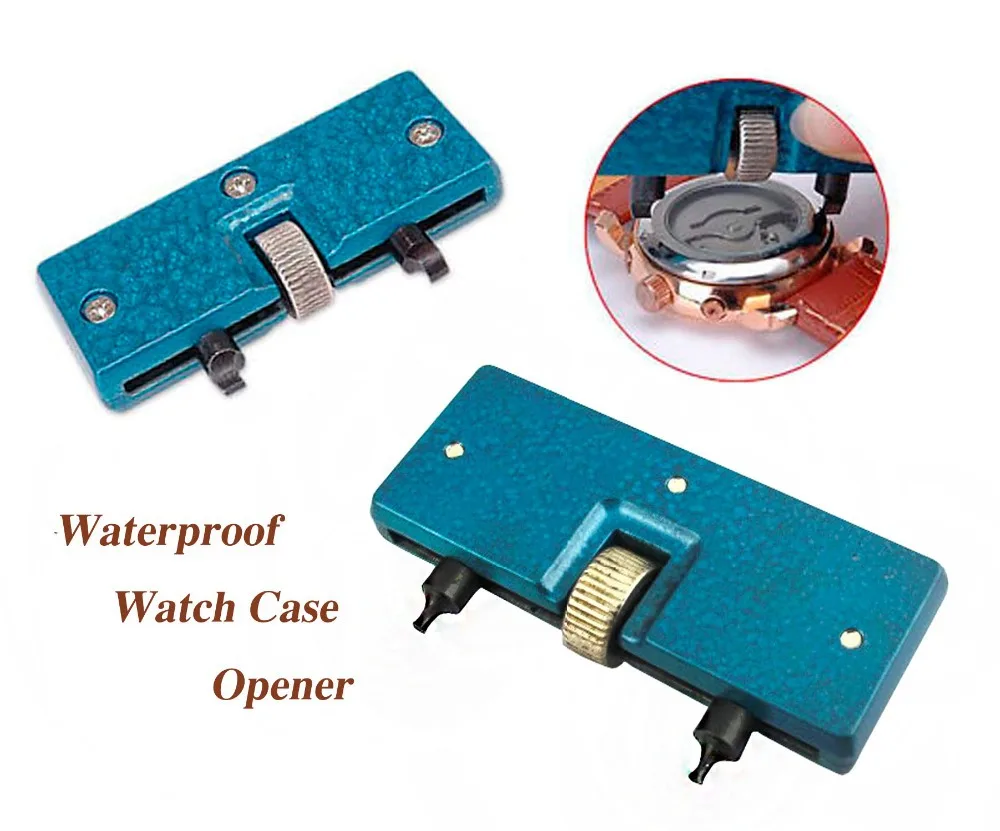

10mm-55mm Rectangle Waterproof Watch Back Case Opener Tool Adjustable Watchmaker Repair Kit