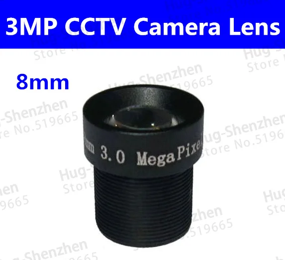 50 шт/много Бесплатная доставка 3.0 megpixel M12 MTV 8 мм 3mp HD CCTV Объективы для фотоаппаратов