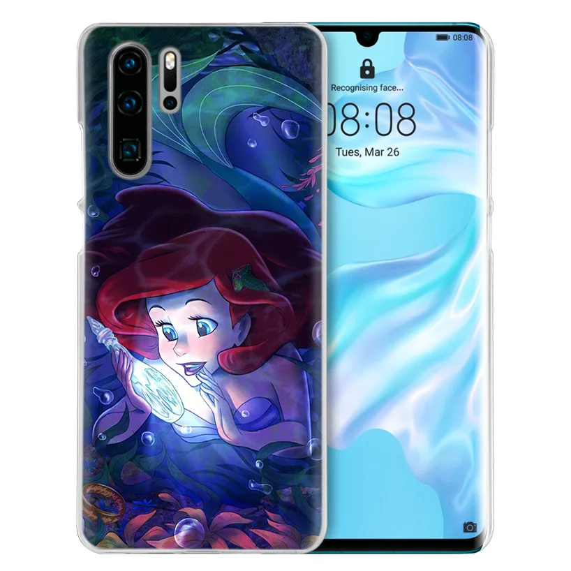 Маленький чехол с русалкой для huawei P20 P30 P Smart Nova 4 3i P10 P9 P8 mate 10 20 lite Pro Mini жесткий чехол для телефона из ПК