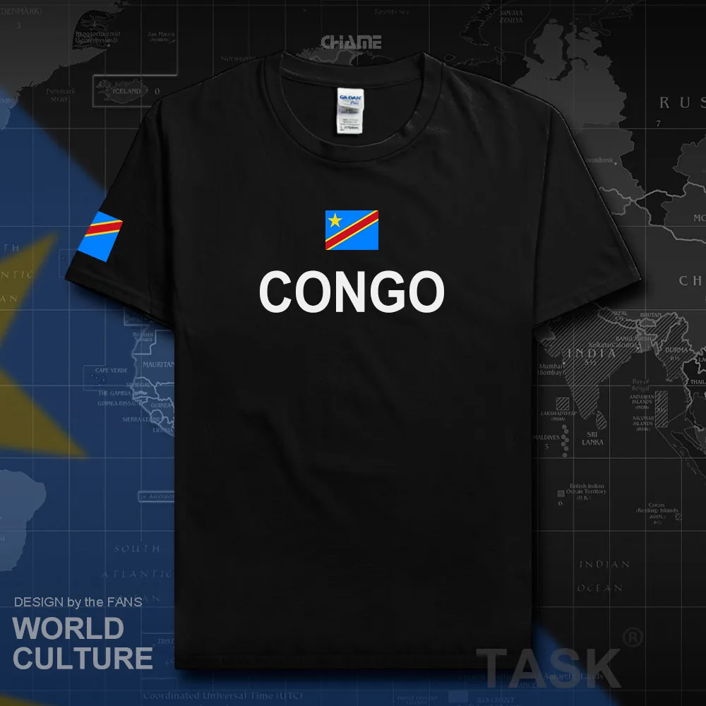 DR Congo Мужская футболка 2017 Джерси nation 100% хлопок одежда футболки кантри спорт COD DRC