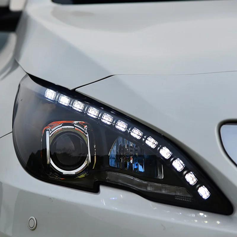 

Светодиодные фары KOWELL для Peugeot 408, 2014-2016, 408, биксеноновые линзы, дневные ходовые огни, стояночный дальний и ближний свет