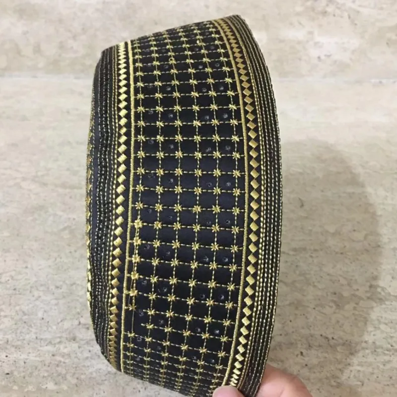 Черные молитвенные головные уборы Kippot мужские мусульманские турецкие индийские