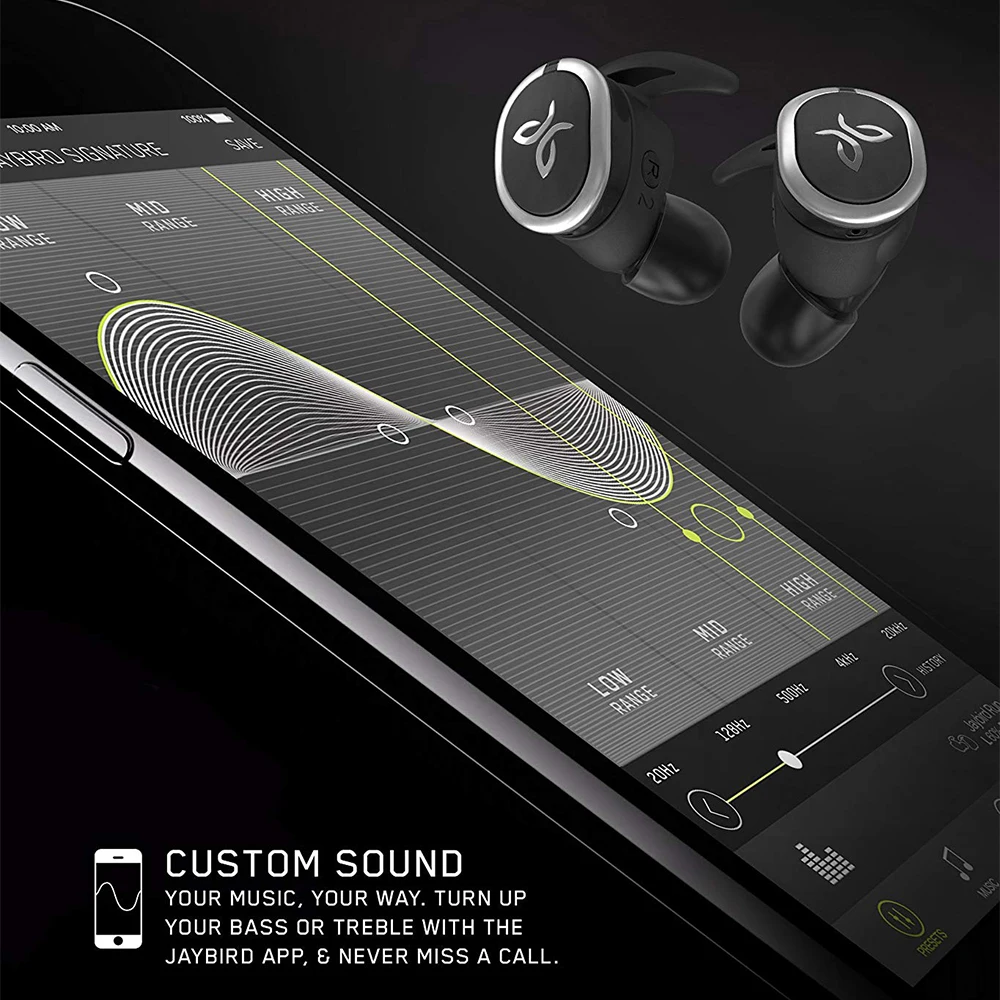 Беспроводные наушники logitech Jaybird RUN True для бега с защитой от пота водостойкая