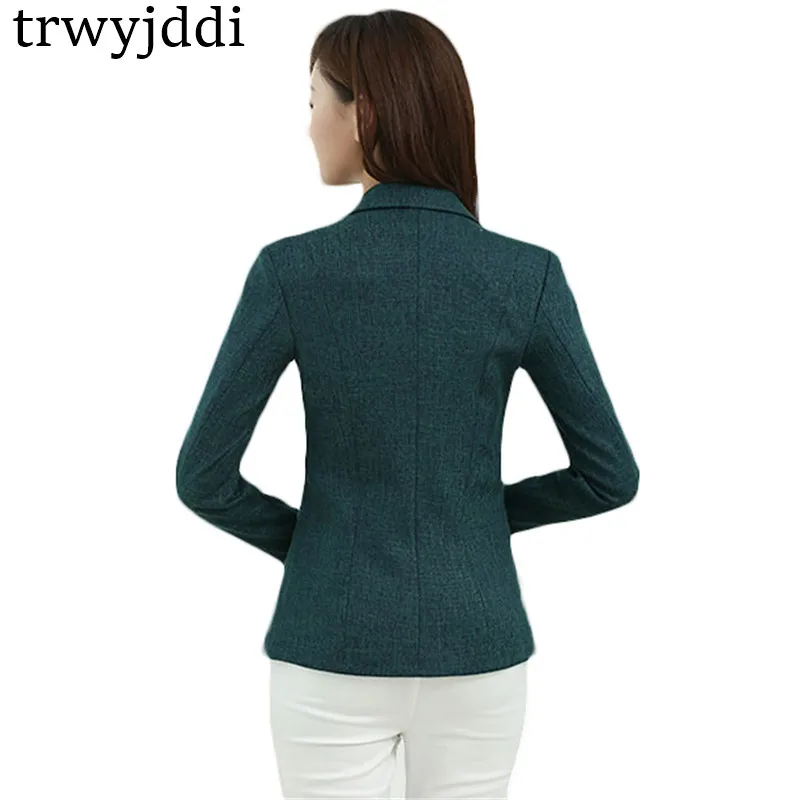 Женский пиджак с длинным рукавом приталенный Повседневный Блейзер большого