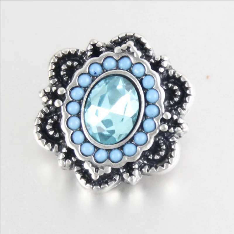 Бусины с цирконом застежка Застежка кнопка 18 мм Имбирная для браслетов кнопками