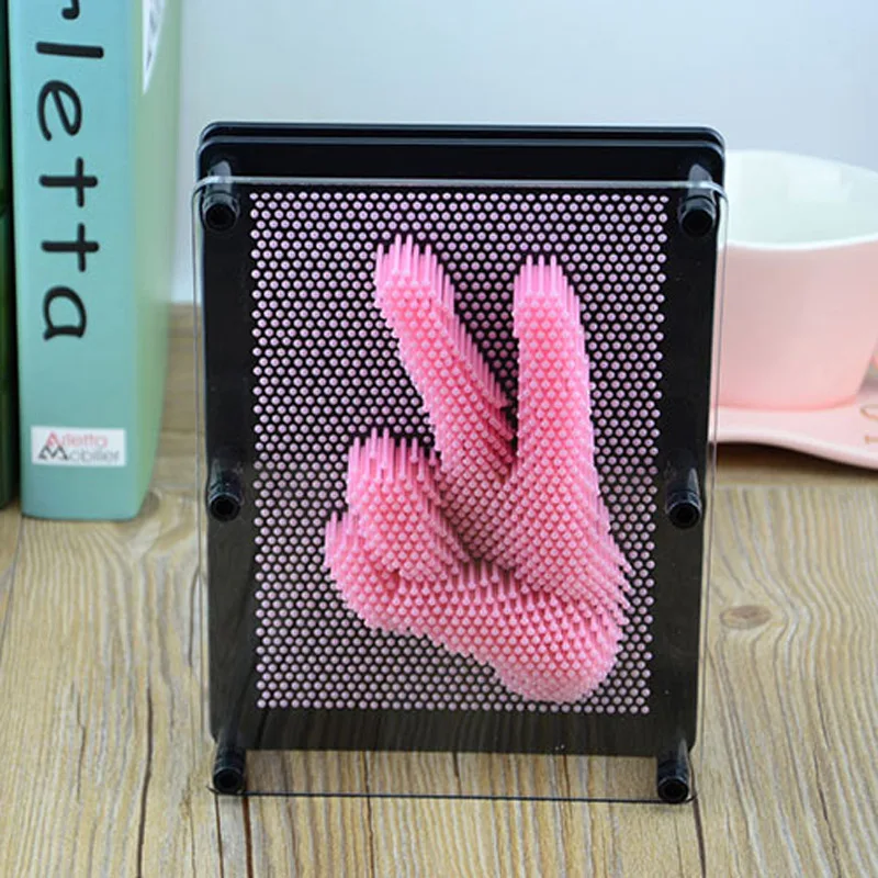 3D клон Pin Art Форма руки модели веселые детские игрушки Клон ручная печать иглы