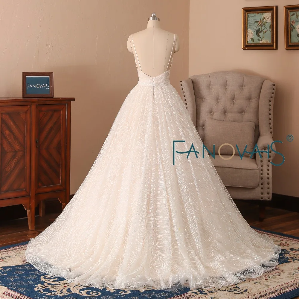 Золотые свадебные платья 2019 жемчуг с длинными рукавами Vestido de Novia gelinlik robe mariage