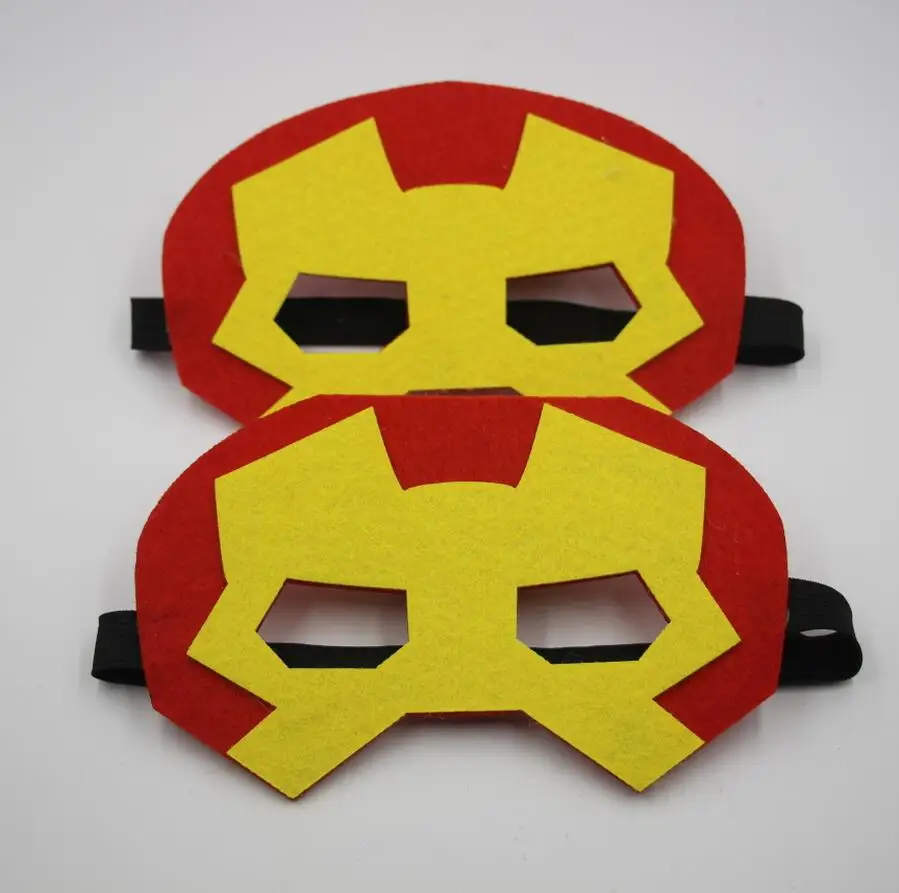 (10 шт./лот) супергерой Железный человек войлочная маска с удобными эластичными