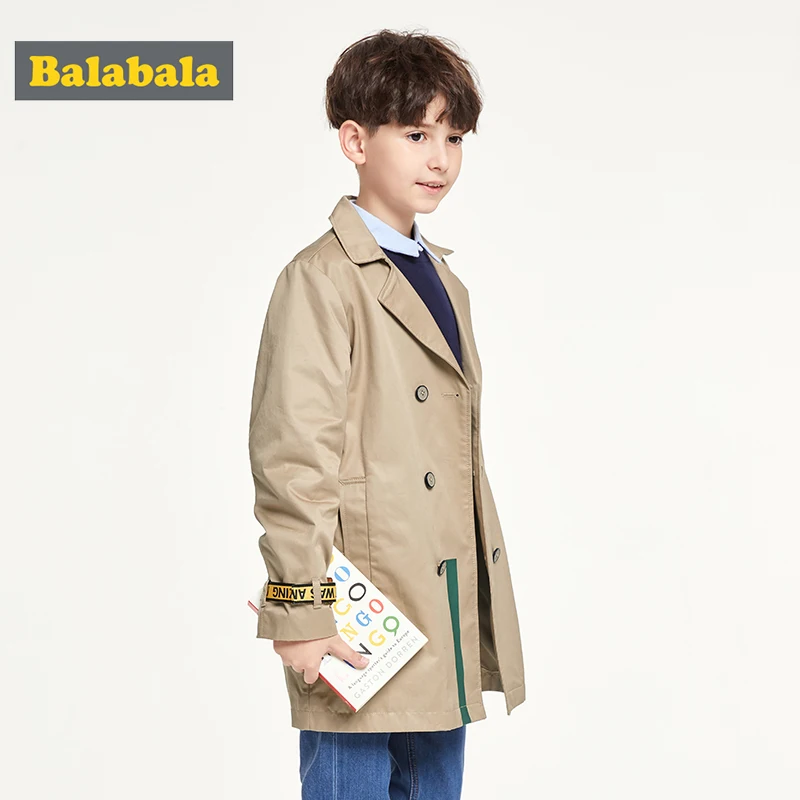 Balabala/детская одежда куртка 2019 г. Осенний Новый стильный Тренч для больших