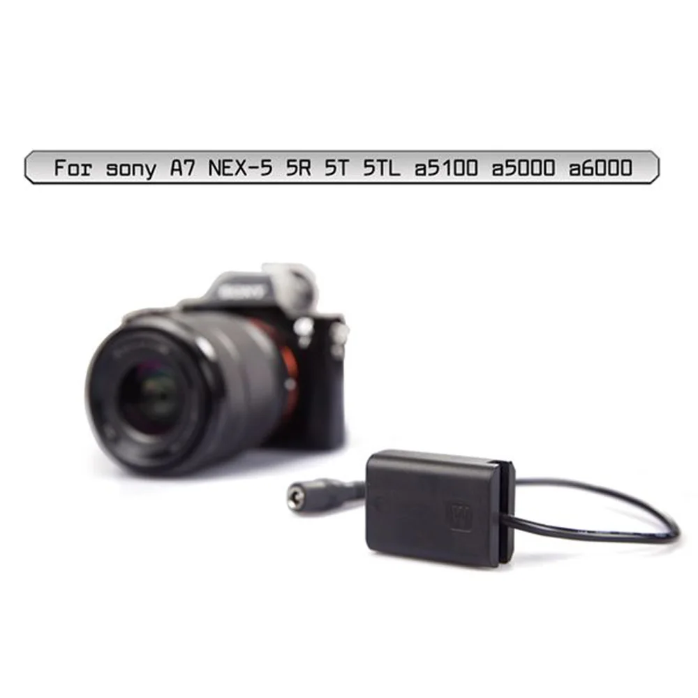 Lanparte NP-FW50 FW-50P FW50 DC муляж Батарея Мощность адаптер для Sony A7 NEX-5 5R A5100 A5000 |