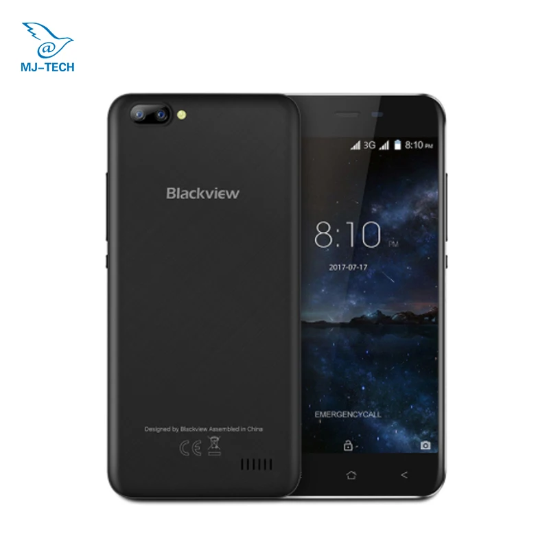 in stock Blackview A7 Dual Rear Cameras 5.0 inch HD MTK6580A Quad Core Android 7.0 1GB RAM 8GB ROM 5MP Mobile Phone | Мобильные