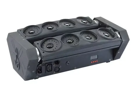 Новинка лазерный луч RGB с глазным лучом восемь светодиодов паука движущейся