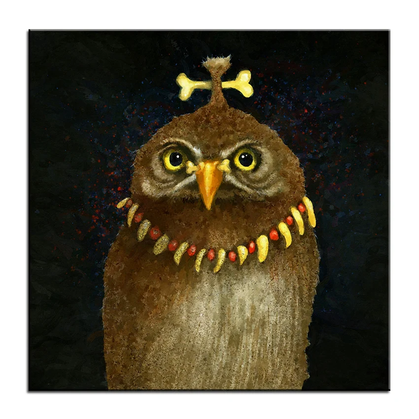 Картина маслом большого размера с изображением совы|art pictures|picture for living roomwall art picture