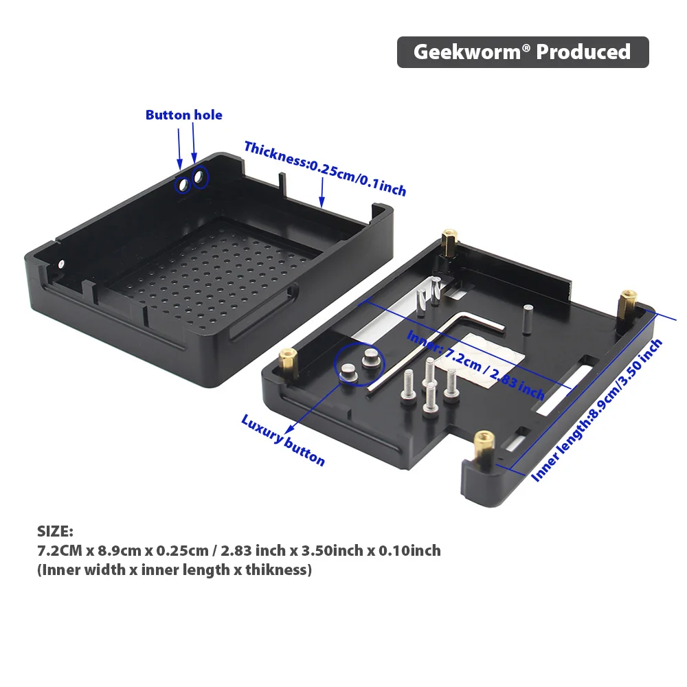 Чехол из алюминиевого сплава Geekworm Lattepanda V1.0 Enclose + супербесшумный охлаждающий