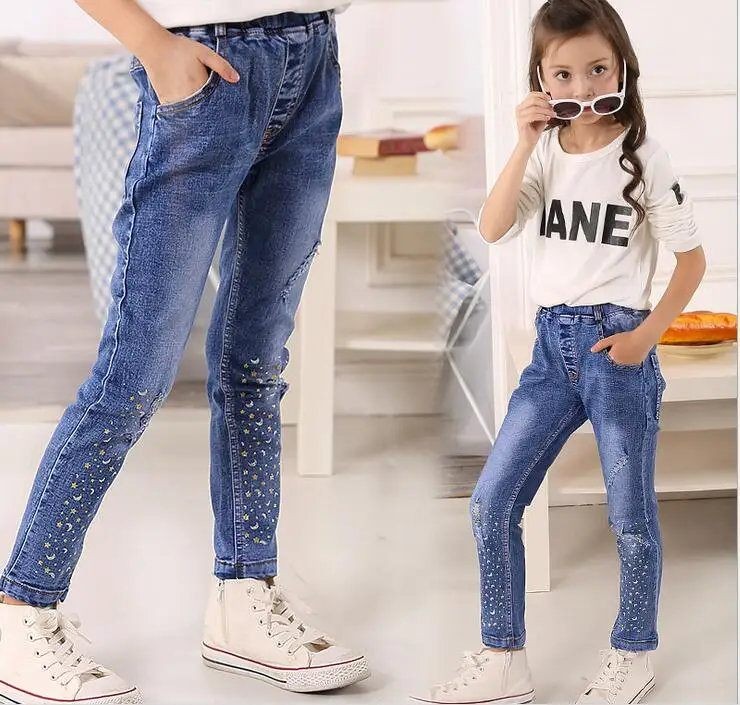 

Джинсовые штаны для мальчиков и девочек, на весну/осень